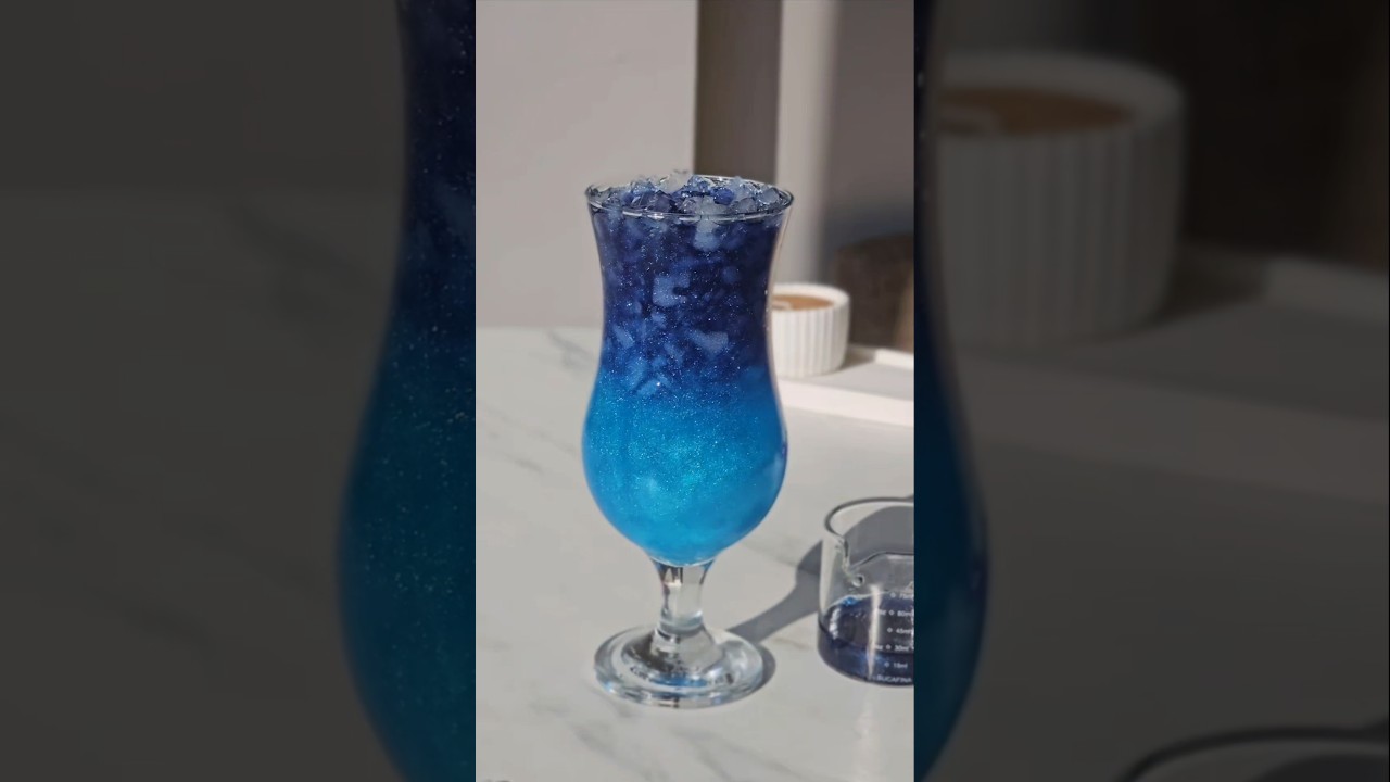 Twinkle My Drink Blue Glitter