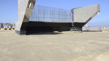 Abutment at Ramp09--Shuwaikh Port interchange