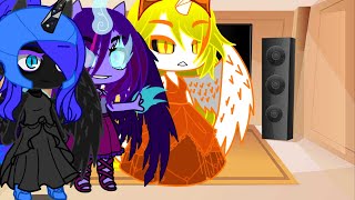 MLP VILLAINS + Princess Nightmare Thunder react to Tiktok edits||Read description||MY AU||