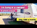 Living in a stranger’s backyard! Tour my $300 a month camper rental!