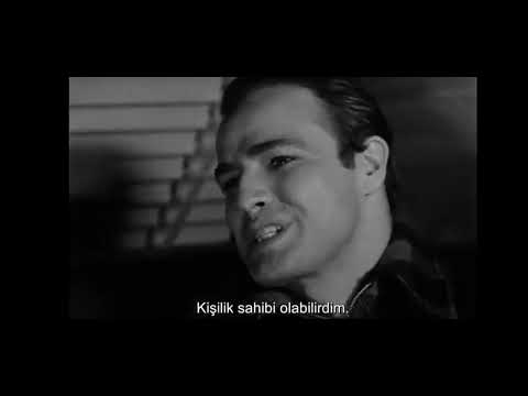 Rıhtımlar Üzerinde filmi Marlon Brando arabada konuşma