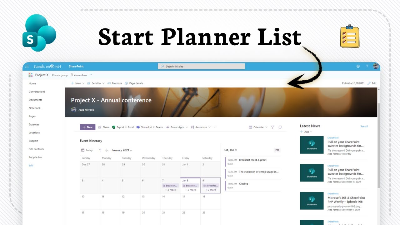 How to create a calendar in SharePoint (Dates Organized) - YouTube