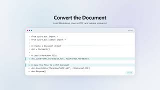Markdown zu PDF konvertieren mit Python | Spire.Doc für Python Tutorial📚