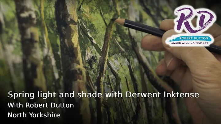 Spring light and shade with Derwent Inktense