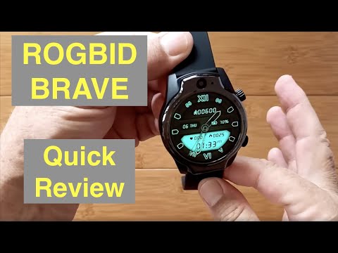 ROGBID BRAVE 1.69” TFT Screen 1360mAh 8MP Cams 3G+32G IP68 Waterproof 4G Smartwatch: Quick Overview