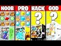 Minecraft Battle: HOUSE MONSTER CRAFTING CHALLENGE - NOOB vs PRO vs HACKER vs GOD ~ Funny Animation