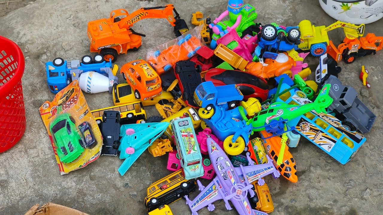 Children toy video helicopter fiter z aeroplane police car taxi car jcb dumper truck khilouna khose 