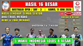 5 INDONESIAN REPRESENTATIVES ADVANCE TO QUARTERFINALS ~ Australia Open 2026 Round of 16 Results T...