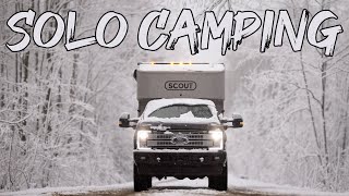 When will the snow end? - Solo Camping in my Scout Kenai Truck Camper by Fox + Fir 3,782 views 1 year ago 19 minutes