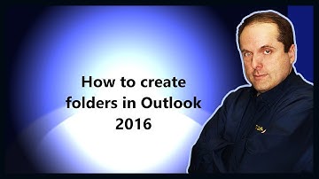 How to create folders in Outlook 2016