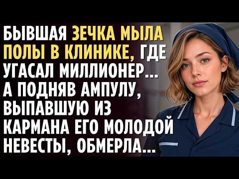Бывшая ЗЕЧКА мыла полы в клинике, где угасал БОГАЧ… А подняв ампулу, упавшую из кармана его невесты