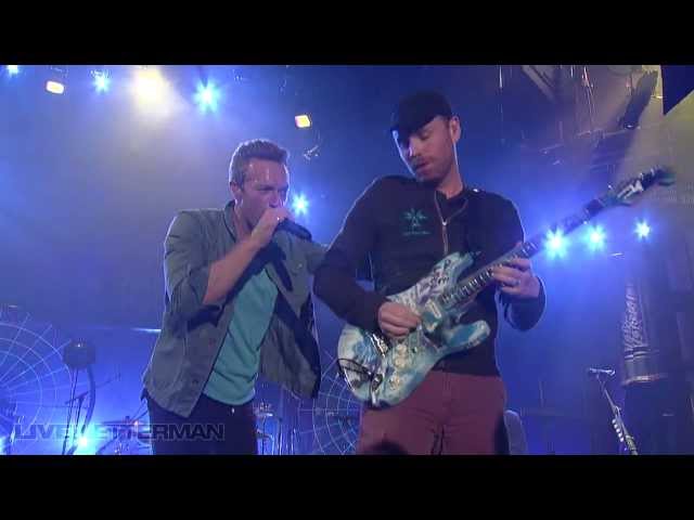 Coldplay - In My Place (Live on Letterman) class=