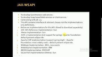 SOAP Web Services Lesson 11 | JAX- WS API | Various Implementations