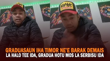 Buatamak Nee Diss Sira Graduasaun Nee - Gradua mos Lahalo Tee ida