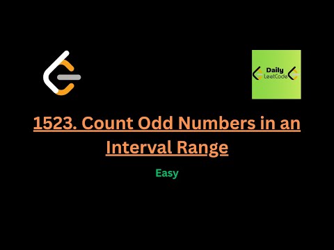 1523. Count Odd Numbers in an Interval Range
