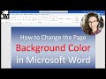 How to Change the Page Background Color in Microsoft Word