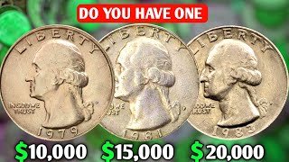 Top 3 Most Rare u0026 Valuable Washington Quarter Dollars Worth a Lot of Big Money!