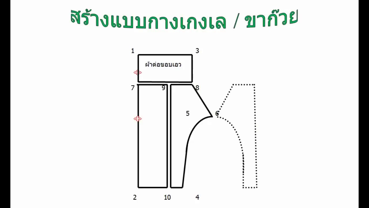 กางเกง เล ประตูน้ำ  Update  กางเกงขาก๊วย : กางเกงเล # วิธีสร้างแบง่าย ๆๆๆ