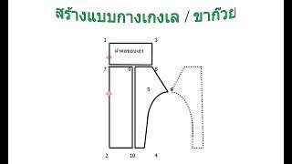 กางเกงขาก๊วย : กางเกงเล # วิธีสร้างแบง่าย ๆๆๆ