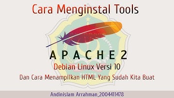 Konfigurasi Tools Apache2 Debian Linux Versi 10 dan cara menampilkan html yang telah di buat