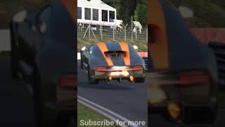 Bugatti Chiron BIG Jump and Crash at Nordshleife | Assetto Corsa #Shorts #supercarjumpsnurburgring
