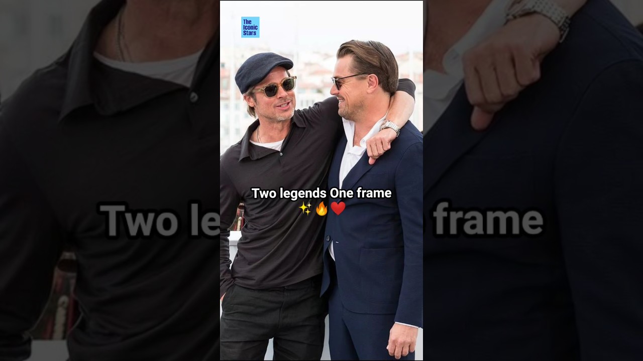 Brad Pitt & Leonardo DiCaprio redefining timeless charm.✨🔥❤️ 