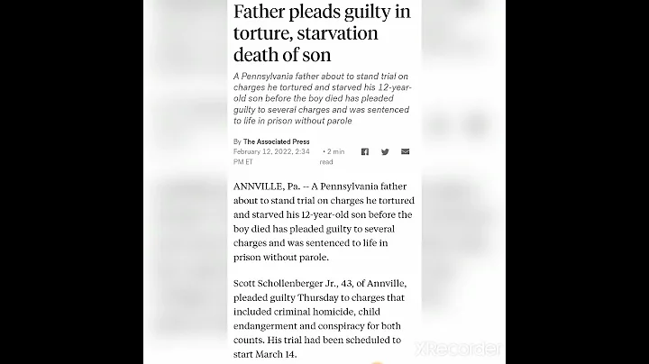 Scott Schollenberger Jr., 43, imprisoned his son s...