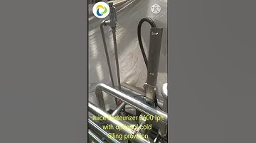 Juice pasteurizer 3600 litres per hour HTST plate type fully automatic for RTS juice plants