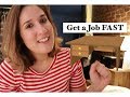 how to get a job FAST in new york