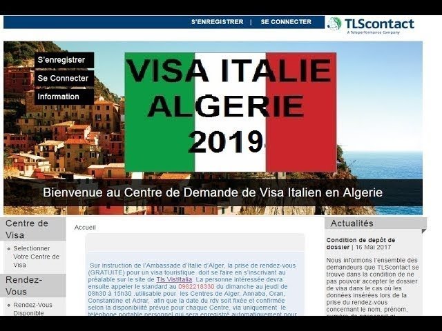 Visa italie maroc 2019