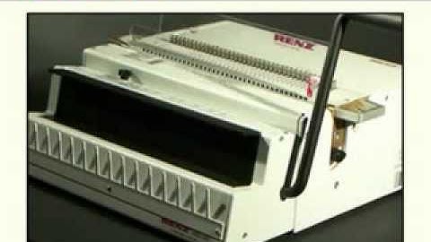 RENZ Binding Machine - DTP 340M - Punching System with Manual Feed for Comb Wire | DBC Group Ireland