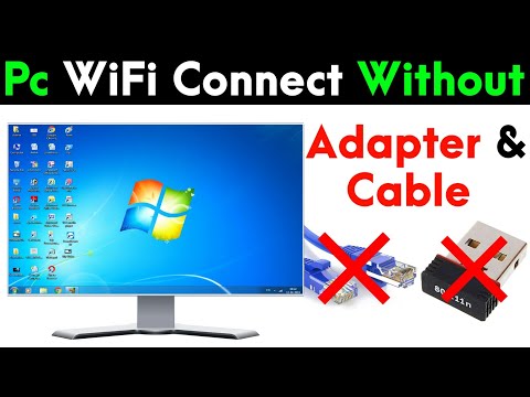 How To Connect PC To WiFi Without Ethernet Cable & Without Adapter Using Mobile Concept Technology