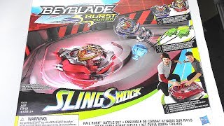 NEW SLINGSHOCK RAIL RUSH BATTLE SET!! Beyblade Burst Turbo | Hasbro screenshot 5