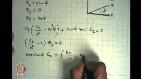 Anisotropic Media (Contd.)