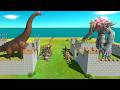 King Dreadnoughtus vs King Scourge - Animal Revolt Battle Simulator