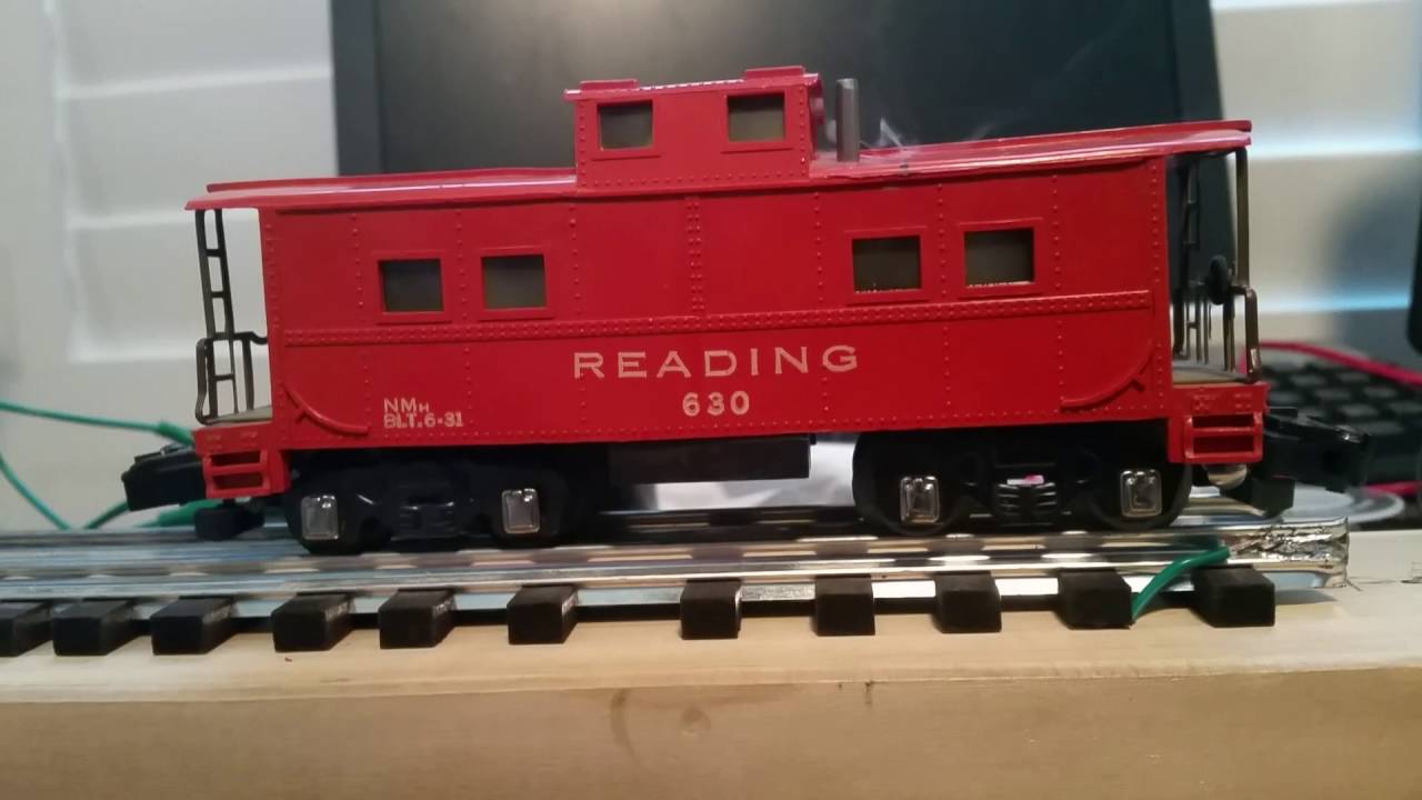 custom american flyer smoking caboose youtube american flyer caboose