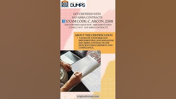 (C_ARCON_2508) Get Certified: SAP Ariba Contracts