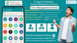 Fees Management Demo | Auto Fee Reminders & Easy Tracking | GrowCampus App | #InstituteManager || #5 screenshot 4