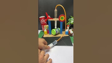 Hydraulic pressure machine project #hydraulic #science #project #experiment #dcmotor #tech #shorts