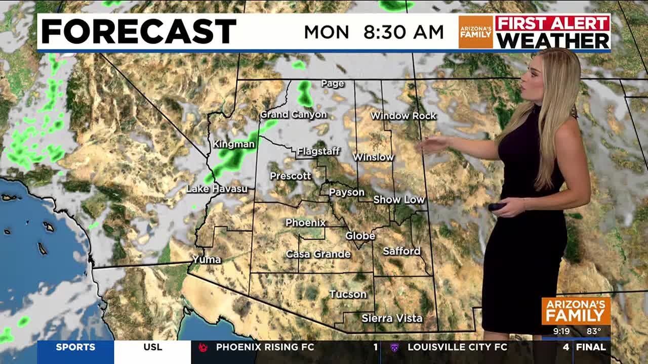 Phoenix sees record numbers of above average temps storms on the