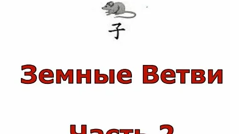 АЗЫ БА ЦЗЫ. Ч-3 Земные Ветви продолжение