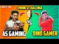 As Gaming Vs Dino Gamer | I Phone Challenge In Real Life😂| Crying Moment Who Won?- Garena Free Fire