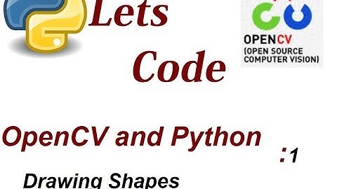 Python OpenCV Drawing Shapes 1