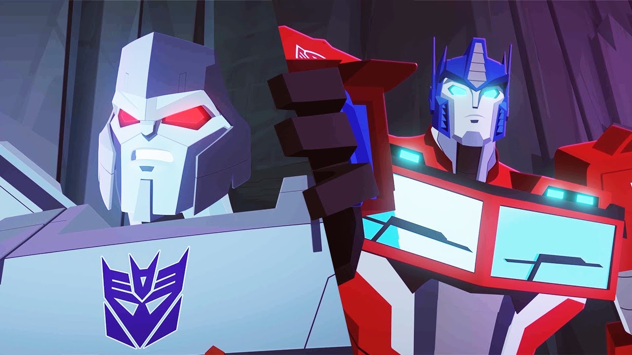 transformers animated optimus prime vs megatron