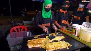 MALAYSIAN STREET FOOD - Mozzarella Roti John @ Laque Roti John Cheese Tarikkkk