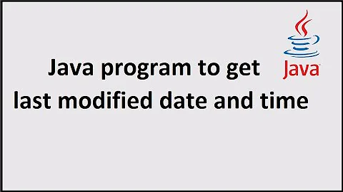 File Attributes and last modified date and time in Java