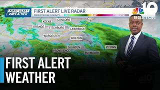 Scattered showers and cooler temps today