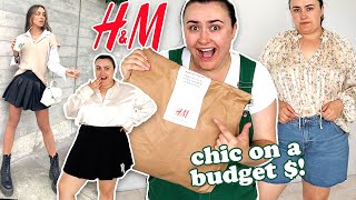 BUDGET CLEAN GIRL AESTHETIC H&amp;M PLUS SIZE HAUL!