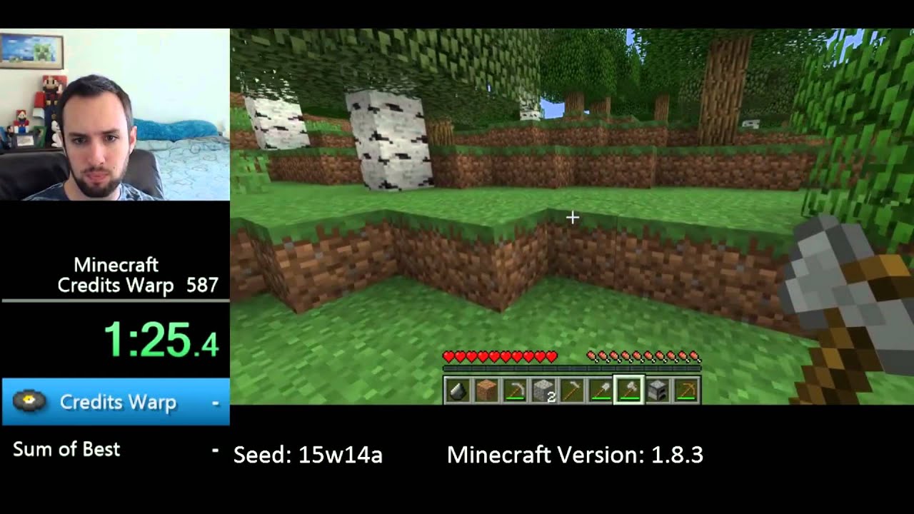 Co-op Minecraft speedrun drops the record under two minutes