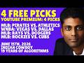 MLB Picks and Predictions - Pittsburgh Pirates vs Oakland Athletics, 6/15/26 Free Best Bets & Odds